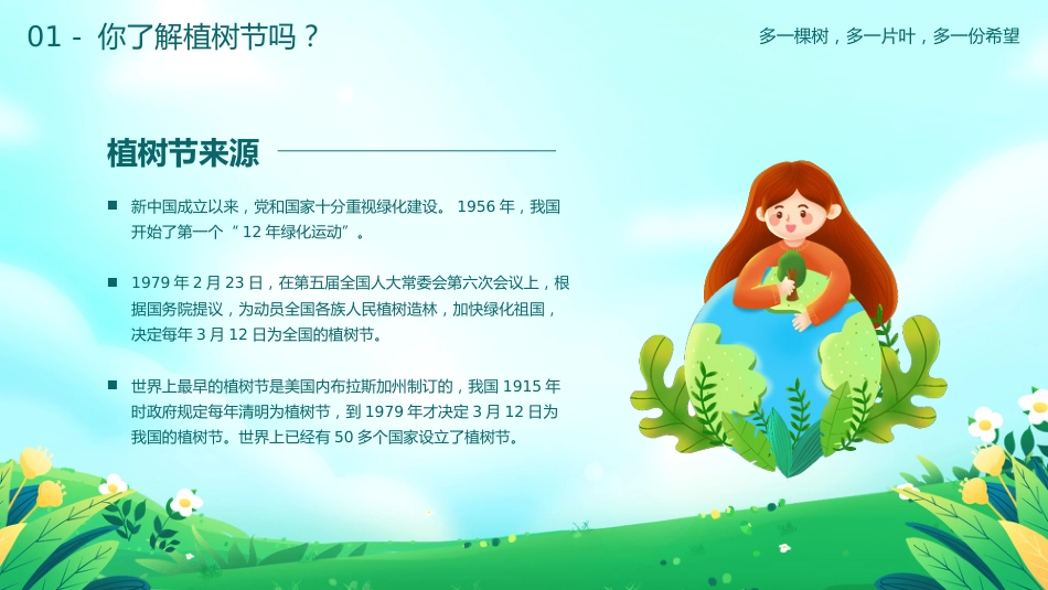 第五周 《多一棵树,多一片叶,多一份希望》_第7页