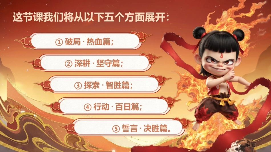 百日鏖战终破浪,青春无畏向朝阳:高考百日冲刺誓师主题班会_第3页