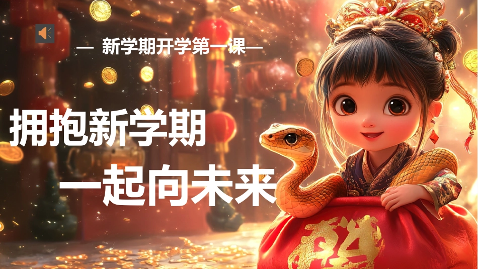 2025春季开学第一课-拥抱新学期,一起向未来_第1页