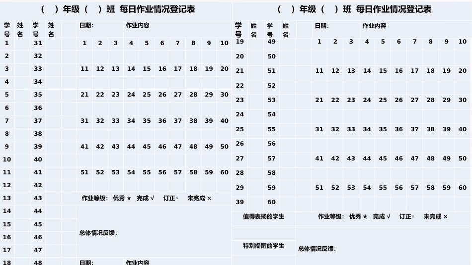 班级学生早读打卡PPT课件_第5页