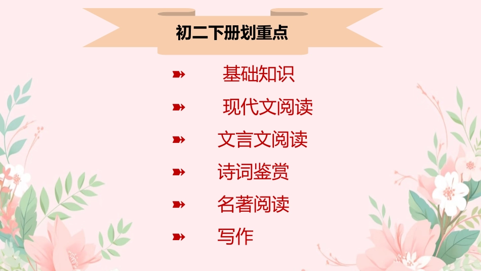 八年级初二(下)语文期末最后一节总复习(考前指导)课件_第2页