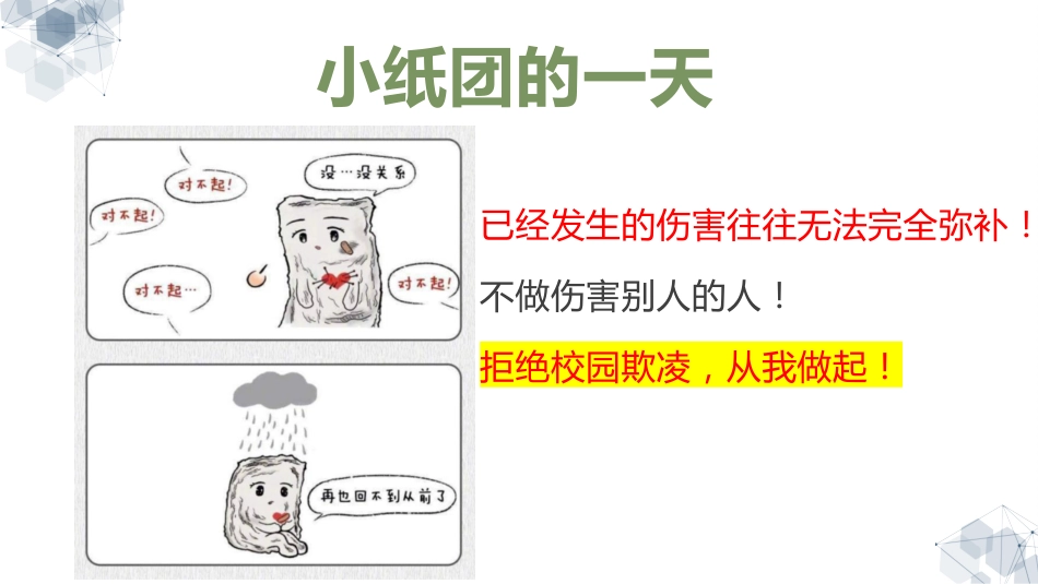 《向校园欺凌说“不”》校园欺凌话题主题班会PPT_第7页