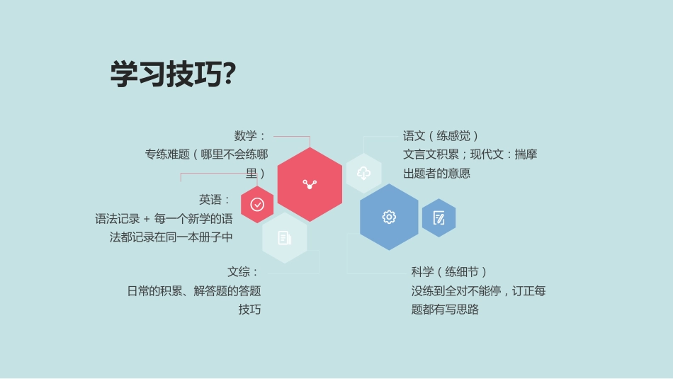 【通用】初高中主题班会:期中考前动员_第9页
