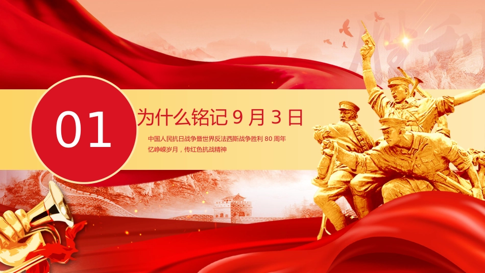9.3抗战胜利80周年主题班会:忆峥嵘岁月,传红色抗战精神_第4页