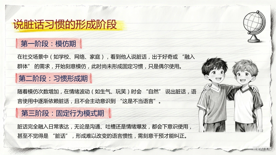 【通用】【文明教育】主题班会:不要说脏话“出口成脏”_第10页