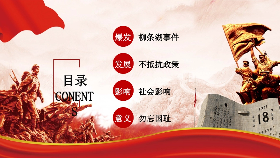 【通用】【爱国教育】主题班会:铭记九一八,共筑中国心_第3页