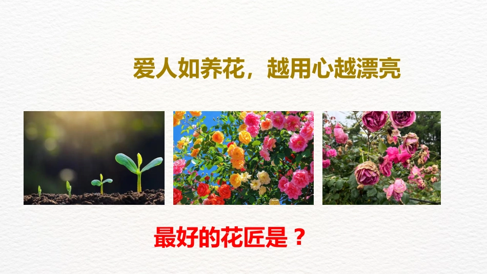 【心理健康】初高中主题班会:爱人如养花,最好的花匠是自己_第7页