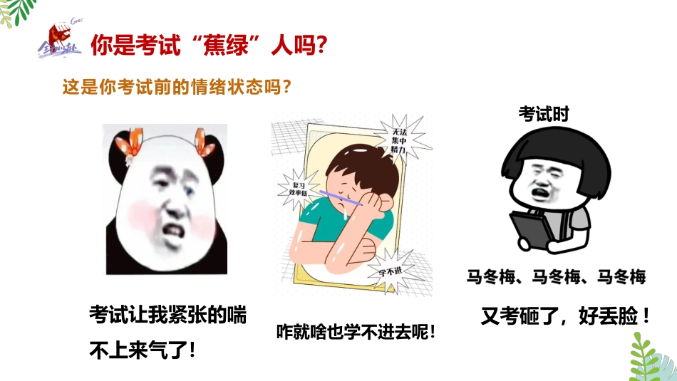 【通用】【考试与心理调适】主题班会《告别焦虑沉着迎考》_第6页