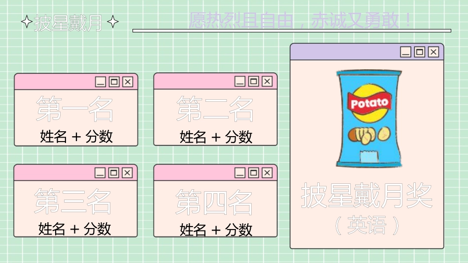 【通用】月考、期中(末)考试表彰大会:时代弄潮儿_第7页