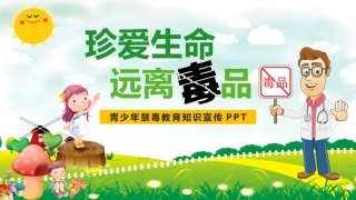 【通用】【禁毒教育】主题班会：《珍爱生命+远离毒品》