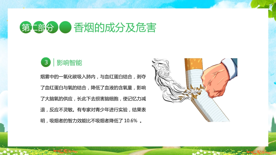 【通用】春季学期安全教育班会:控烟安全教育PPT1——远离烟草_第9页