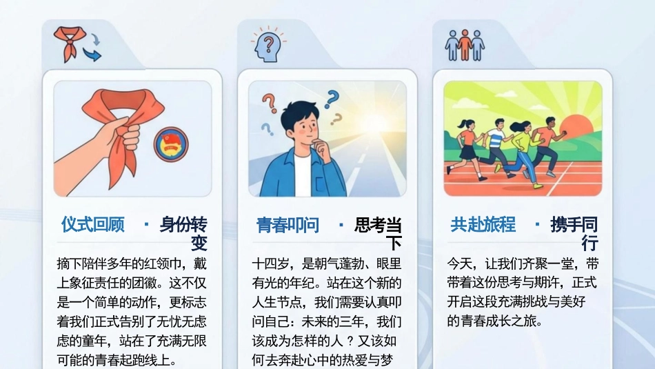 初中离队入团主题班会——青春起跑线——十四岁,我们该成为怎样的人_第2页