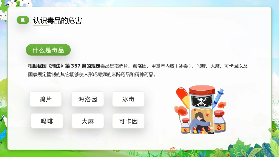 【通用】【禁毒宣传】主题班会:禁毒知识宣传_第7页