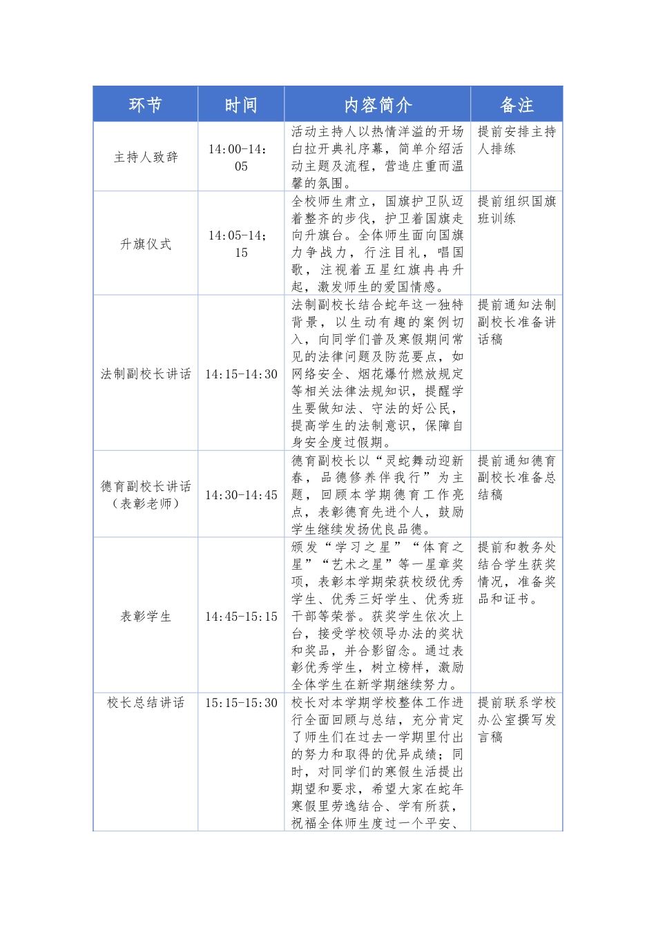 2025年祥蛇送福迎寒假——散学典礼实施方案_第3页