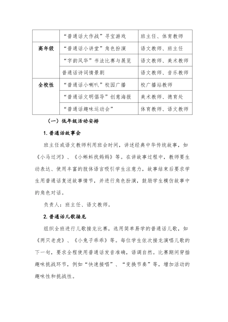2025年【秋季】第28届推广普通话活动方案:字韵风华,语绘华夏_第2页