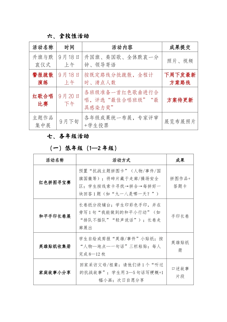 2025年九一八系列活动方案:铭记九一八,共筑中国心_第2页