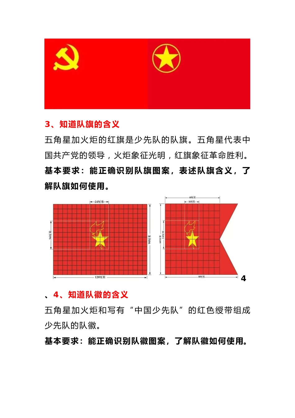 学生入队必须掌握的“六知六会一做”_第2页