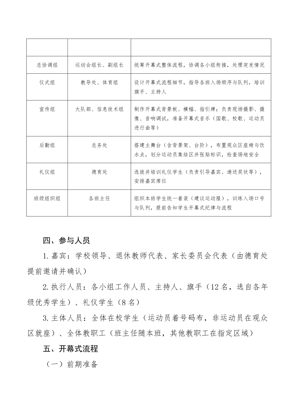 2025年秋季运动会开幕式实施方案:金秋逐梦展风采,青春聚力向未来_第2页