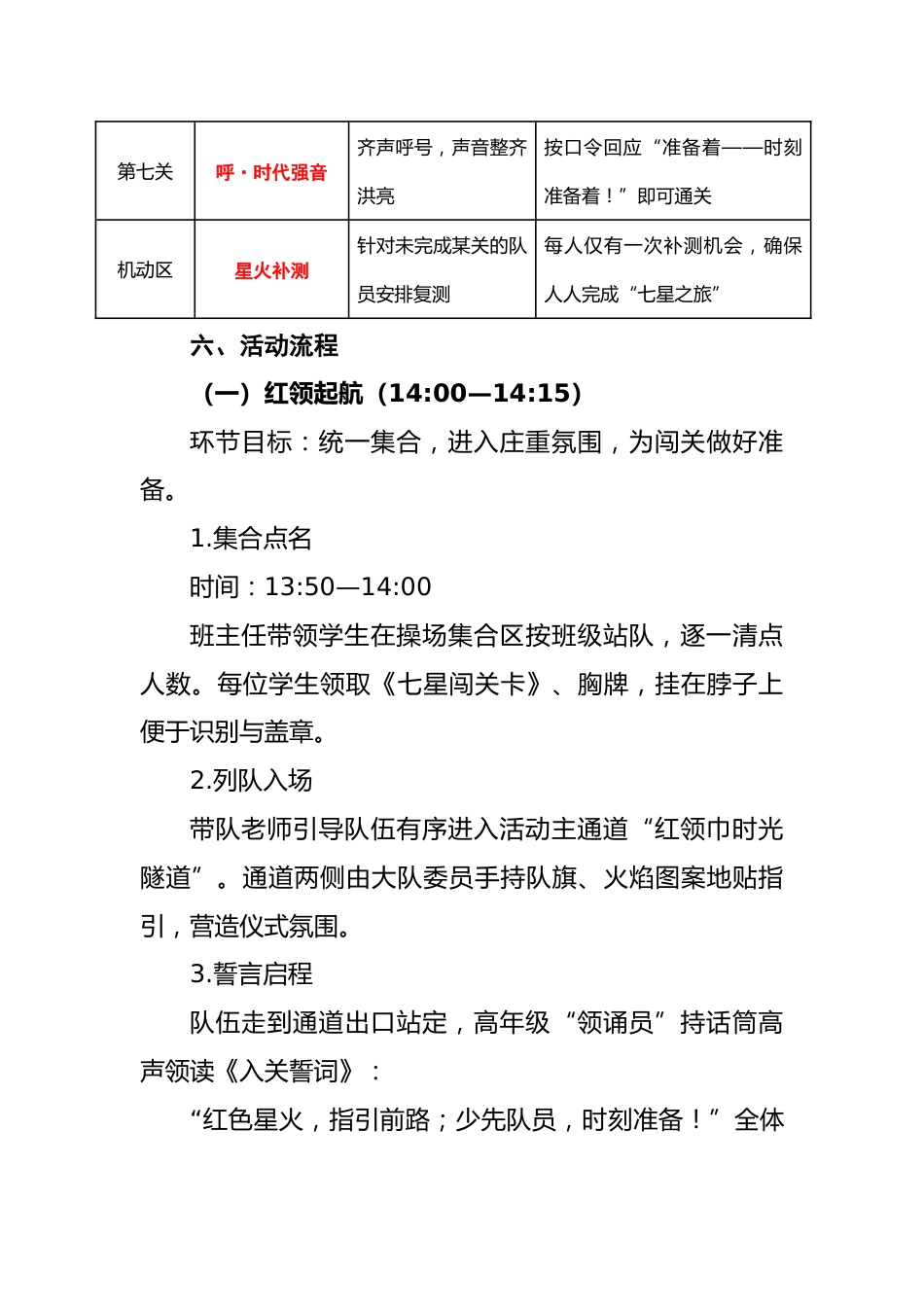 2025年建队日新队员入队闯关活动实施方案:星火启航,七星逐梦_第3页