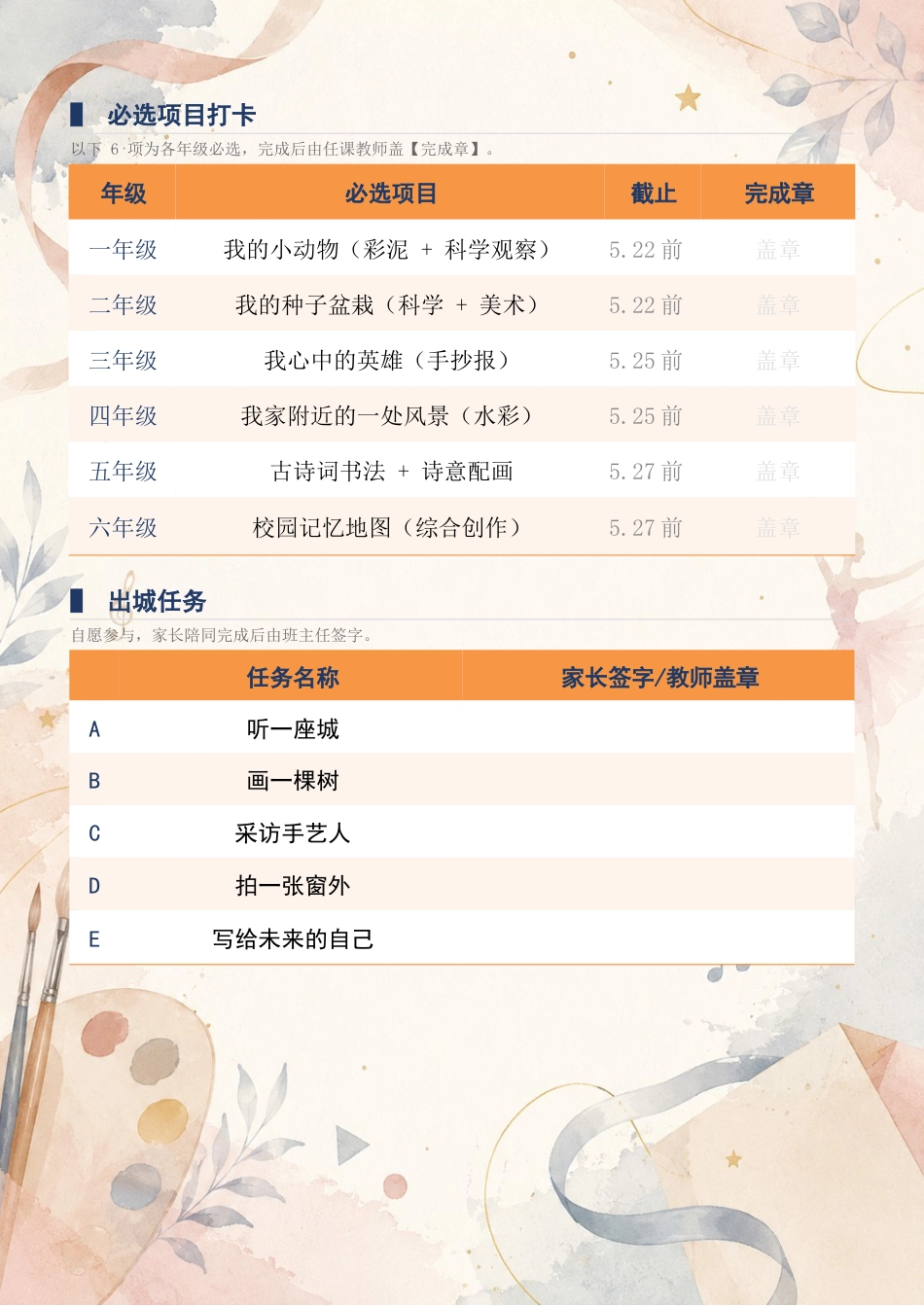 2026年六一儿童节艺术节市民护照——以美润心,向光而行_第2页