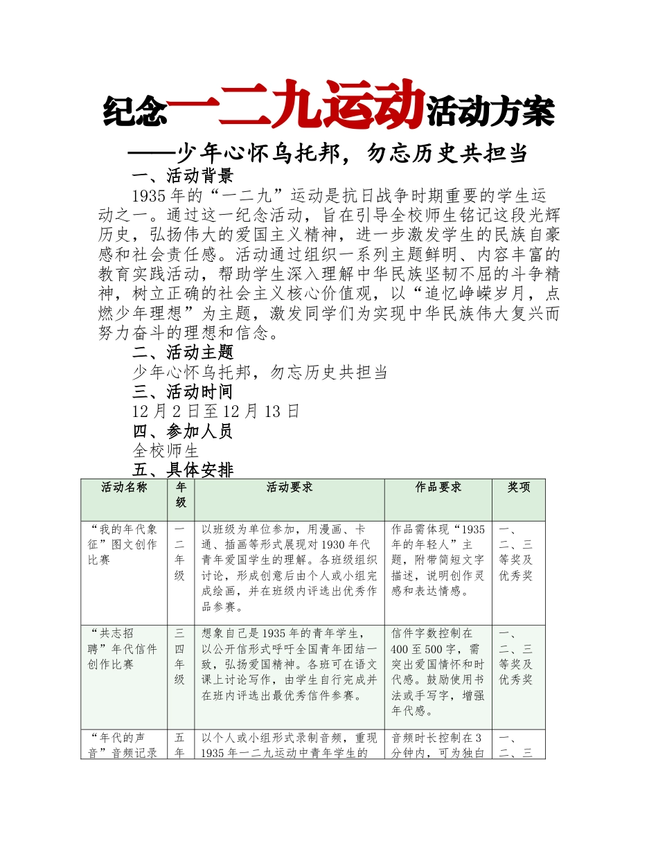 2.2024年“129”运动活动方案(二)_第1页