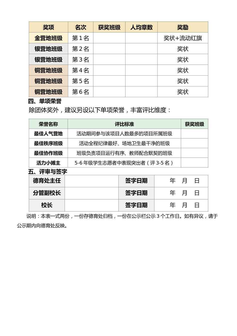 2026班级团体奖评比表——趣过六一·嗨翻童年_第2页