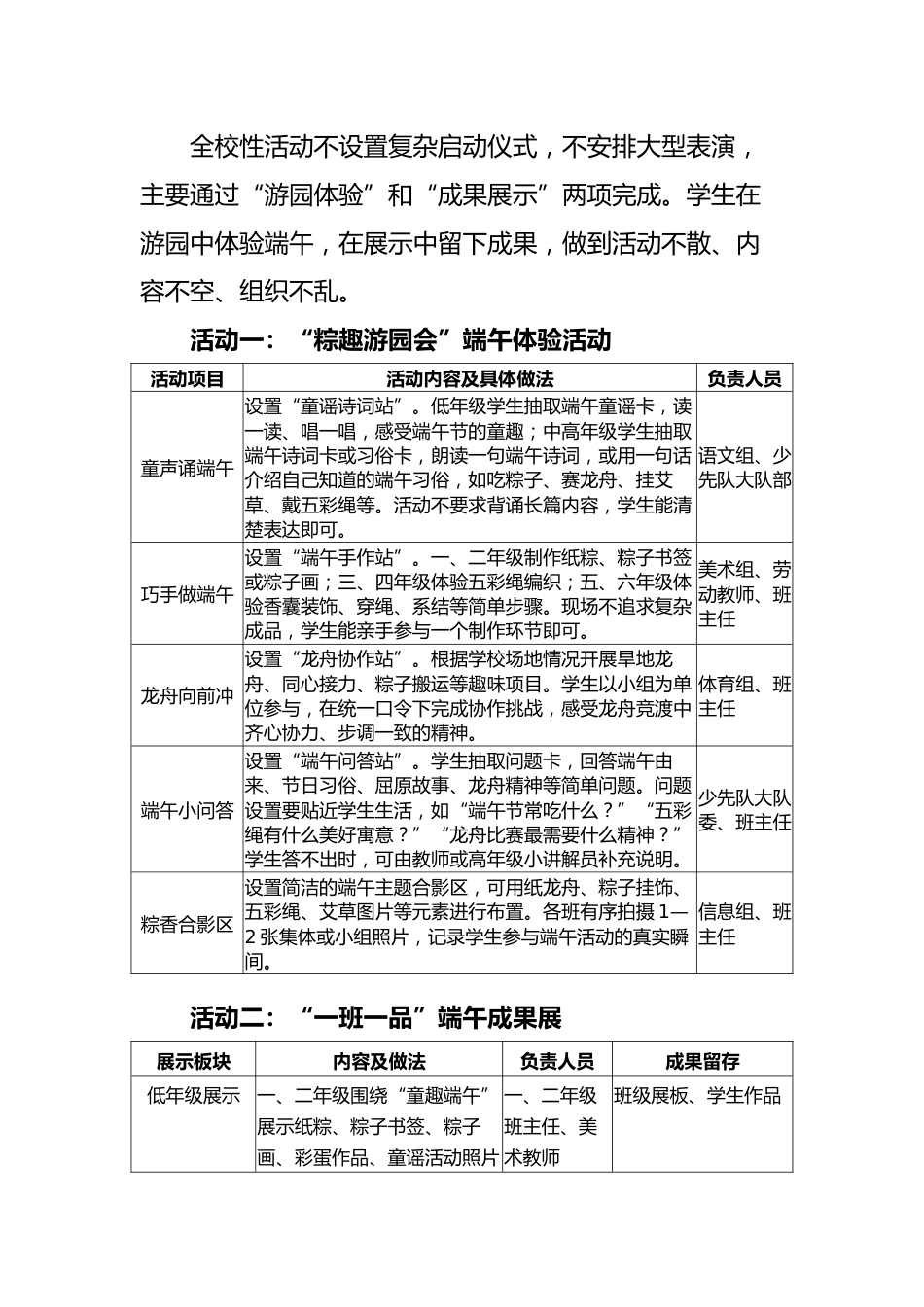 2026年端午节主题活动方案——粽叶清芬润童心,端午雅韵伴成长_第2页