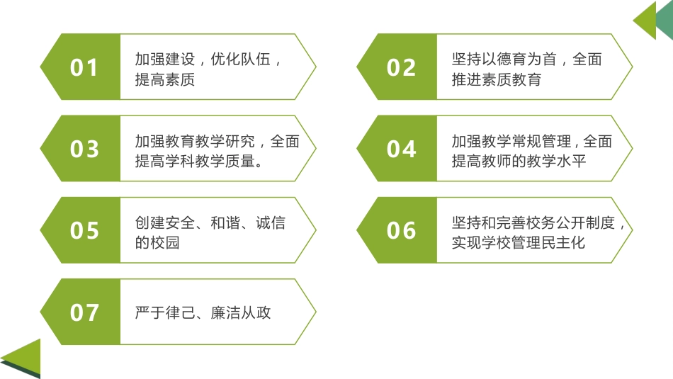 校长述职报告PPT课件:这既是一种自我激励和加压,也是一种理性的思考,更是接受领导指点,同事相助的极..._第2页