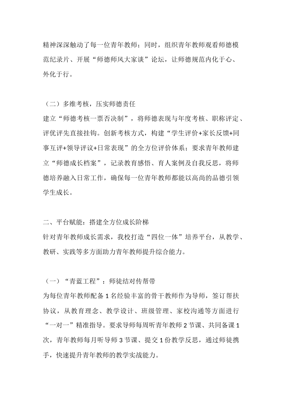 青年教师培养工作汇报:以“育人”为核,赋能青年教师成长新征程_第2页