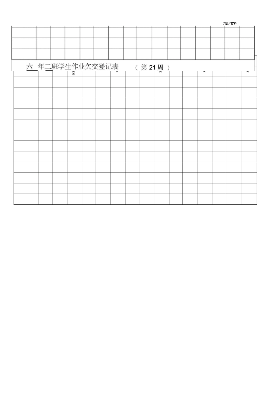 作业欠交登记表_第3页