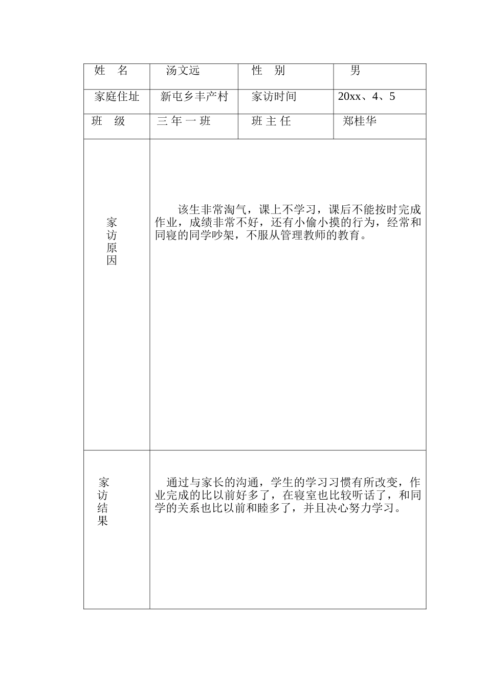 班主任家访记录_第3页