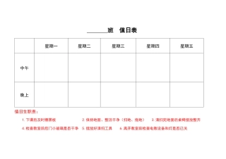 12.值日表