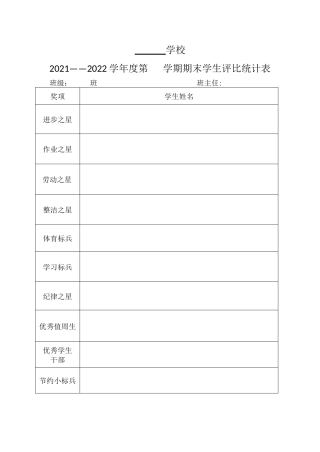 24.期末学生评优