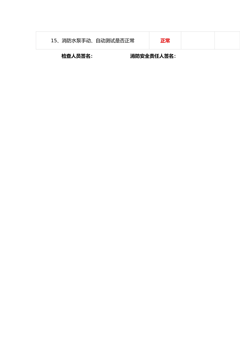 每月防火检查记录表_第2页