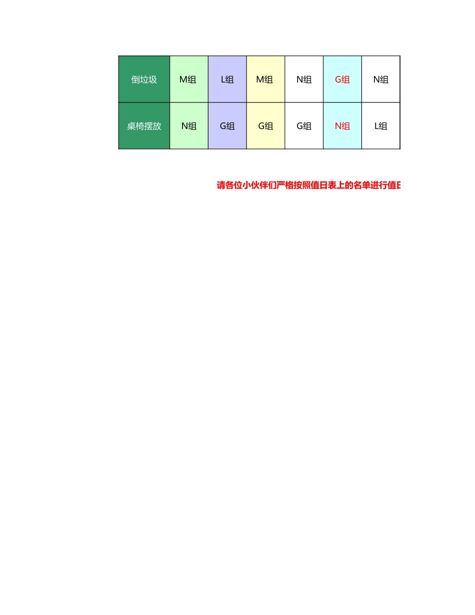 值日按排表模板50_第2页