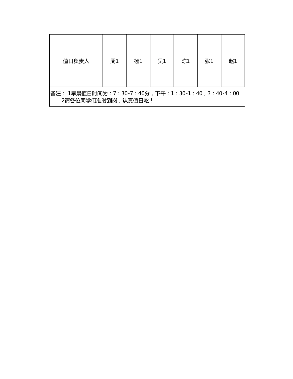 值日按排表模板51_第2页