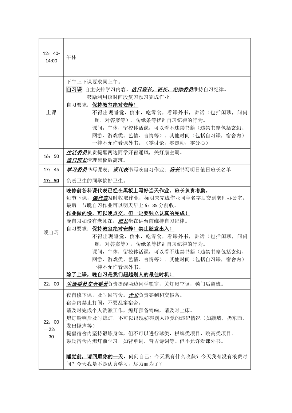 班主任工作资料:我们的每一天(高一4班学习生活指南)_第2页