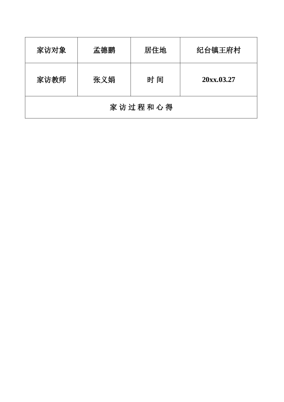 小学教师家访工作记录_第3页