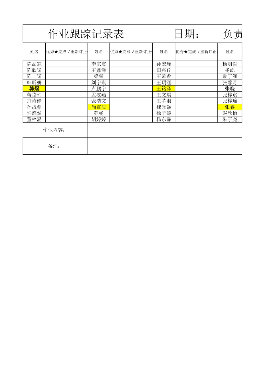 最新——作业跟踪情况_第1页