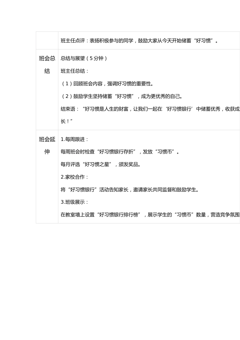 2024-2025年第二学期第二周主题班会 好习惯银行,储蓄你的优秀_第3页