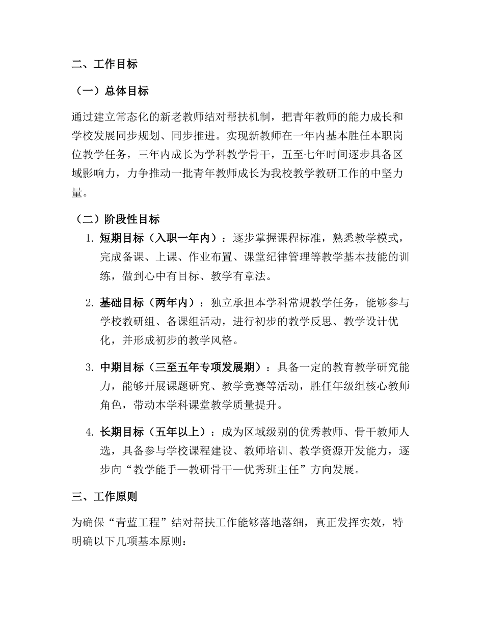 2025年学校教师师徒结对帮扶——“青蓝工程”活动实施方案_第2页