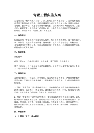 7.青蓝工程实施方案