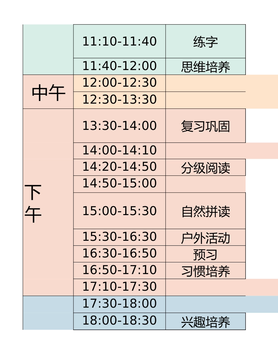 一年级-寒假衔接逆袭计划表_第2页