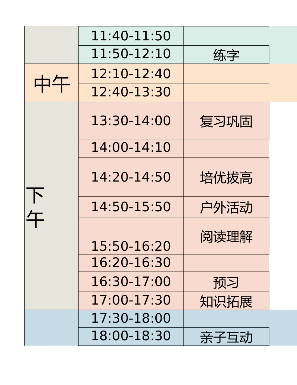 四年级-寒假衔接逆袭计划表_第2页