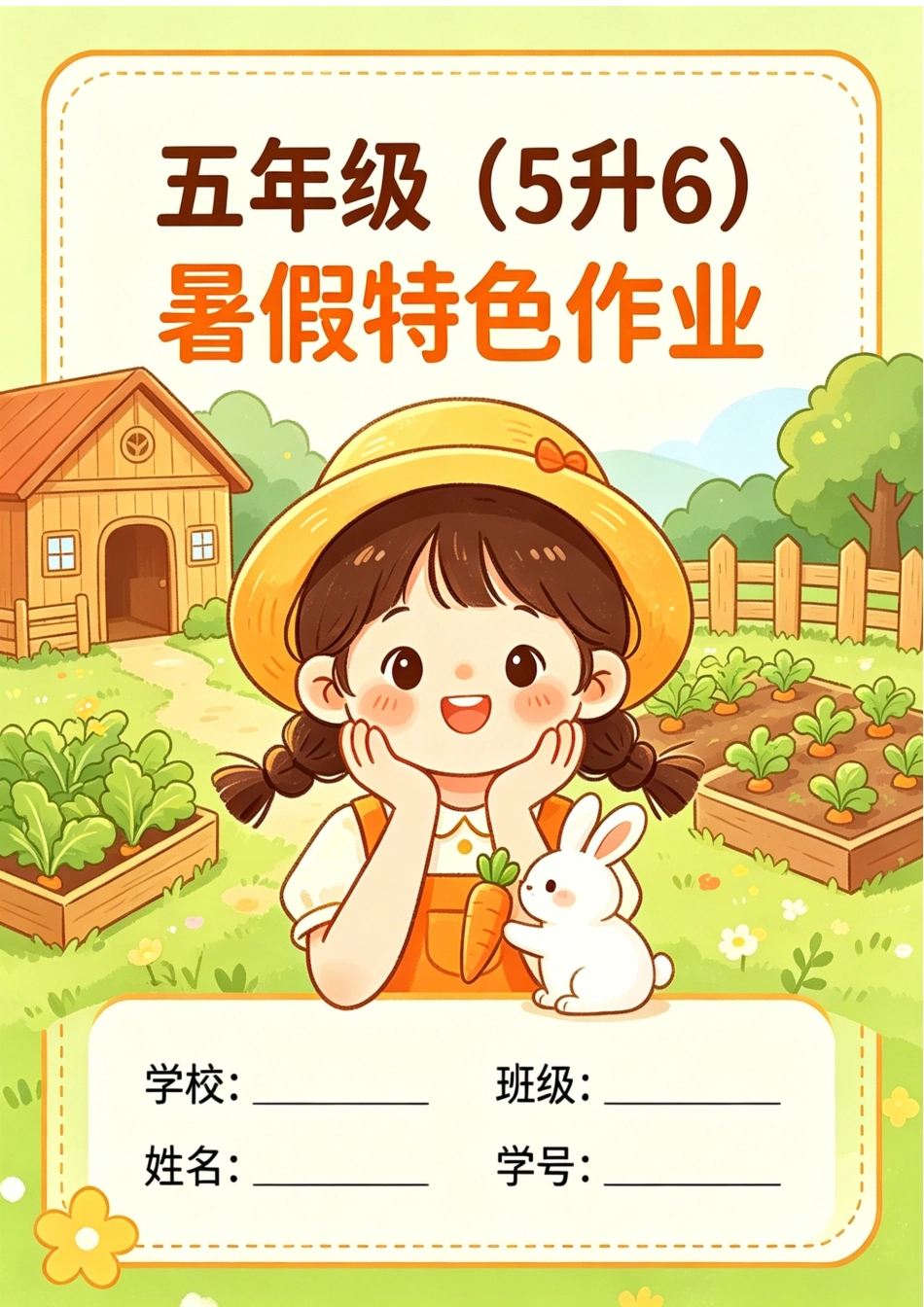 五年级(5升6)暑假假特色作业_第1页
