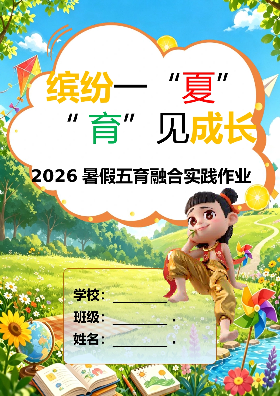 2026年暑期五育综合素养提升作业手册 (修订版)_第2页
