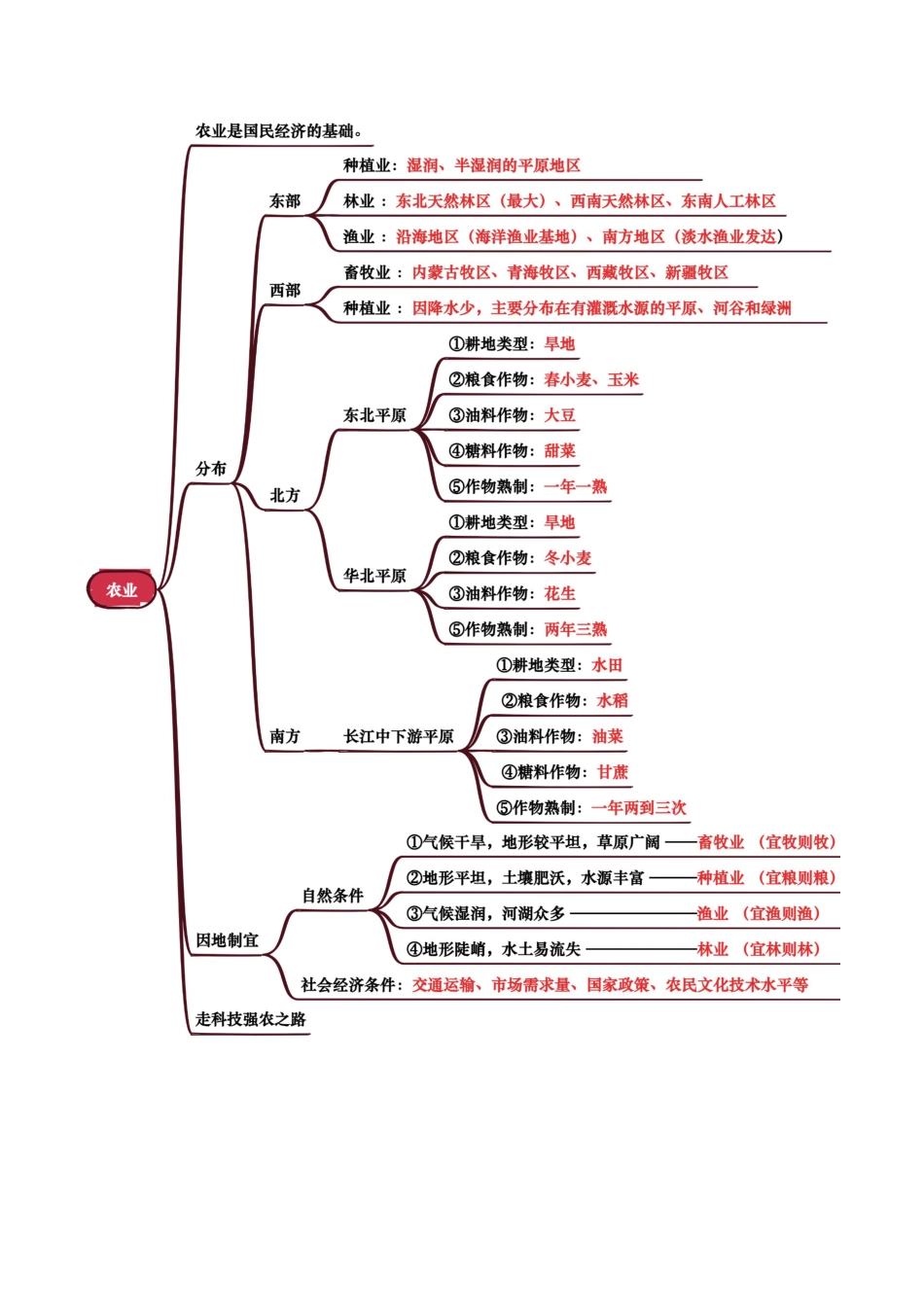 地理知识速记专题11 我国的经济发展-2025年会考地理知识点梳理(背诵版)_第2页