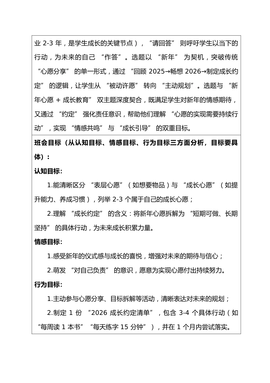 2025-2026学年第一学期班主任基本功大赛暨优秀主题班会设计:2026,请回答!_第2页