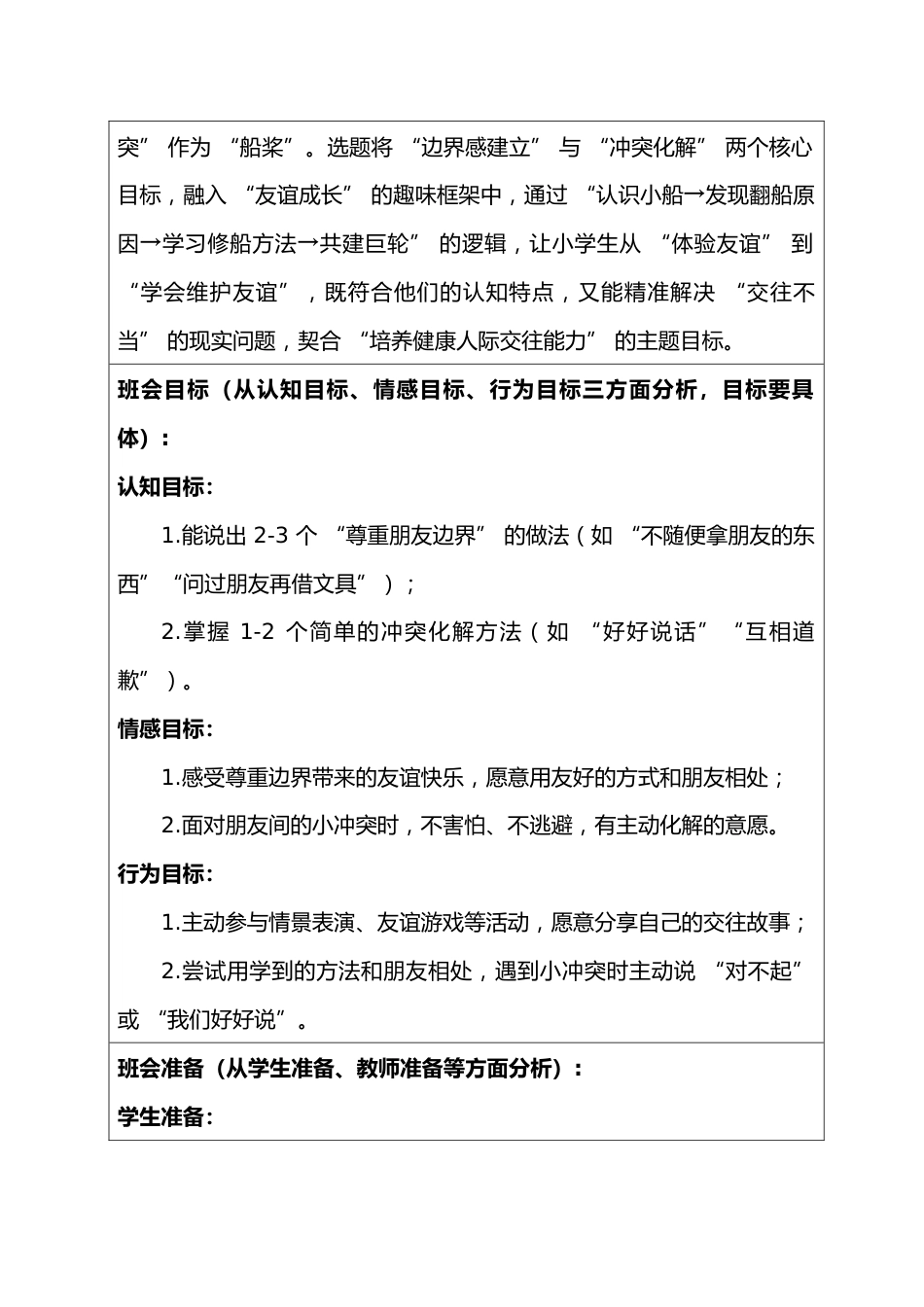 2025-2026学年第一学期班主任基本功大赛暨优秀主题班会设计:友谊的小船,如何成了巨轮?_第2页