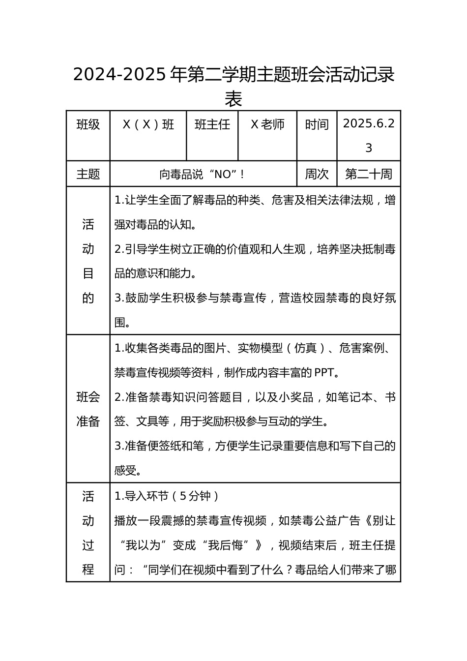 20.第二十周 向毒品说“NO”!_第1页